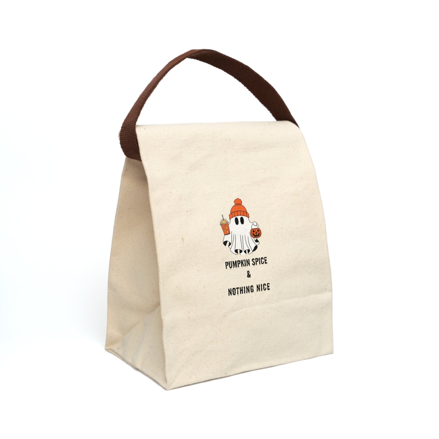 Pumpkin Spice-Nothing Nice Canvas Lunch Bag