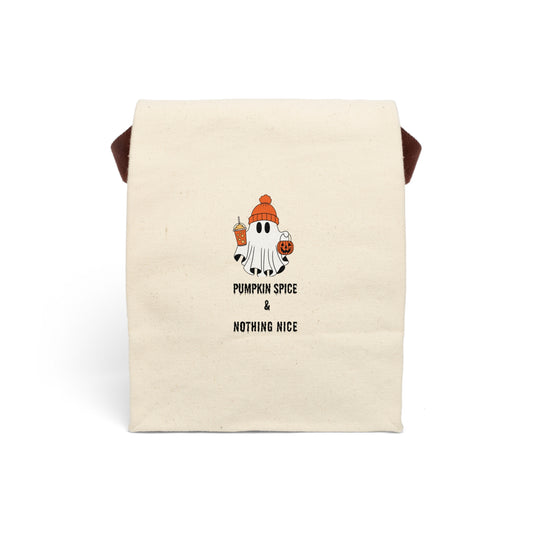 Pumpkin Spice-Nothing Nice Canvas Lunch Bag