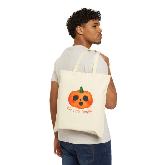 Cute Little Pumpkin Tote Bag, Reusable Grocery Bag
