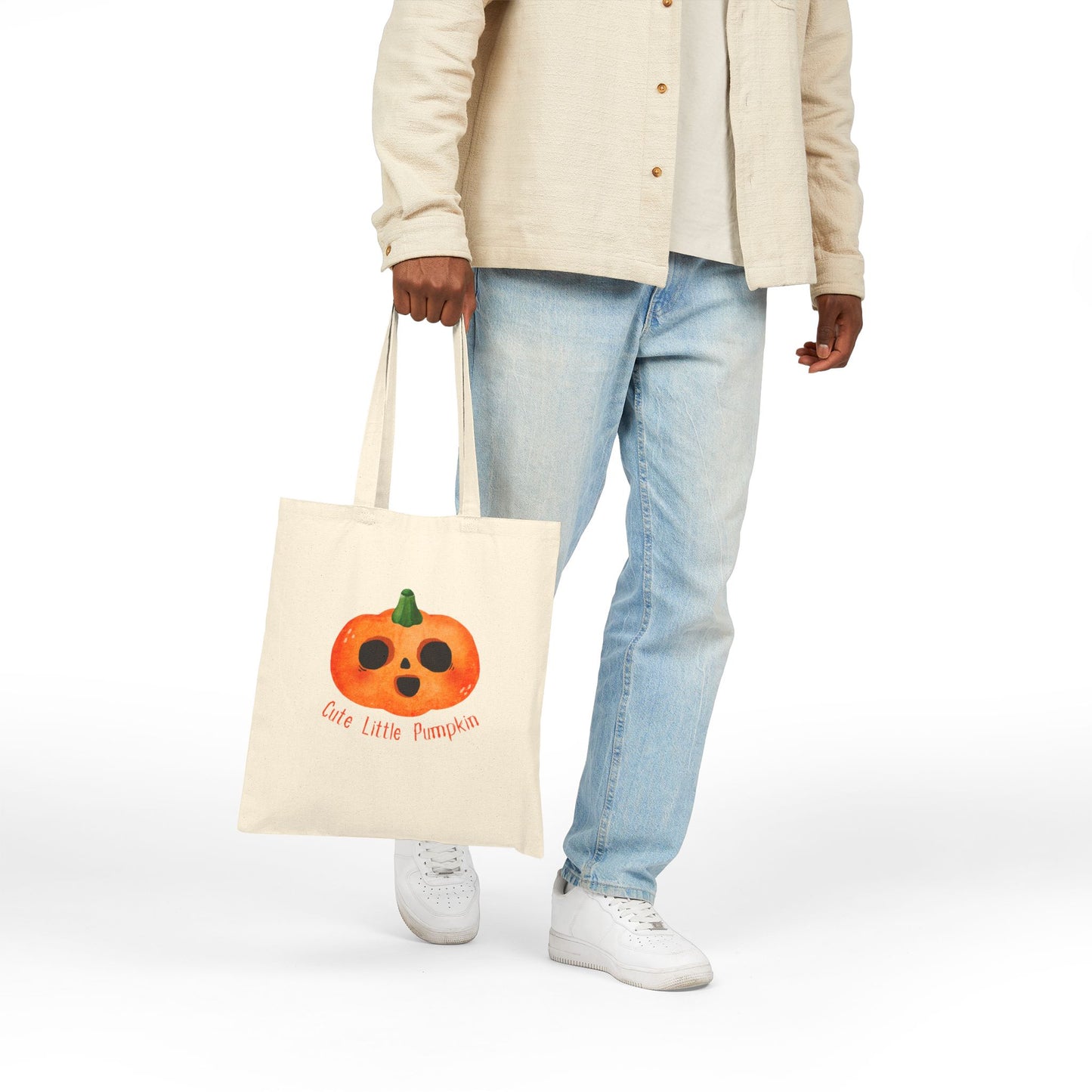 Cute Little Pumpkin Tote Bag, Reusable Grocery Bag